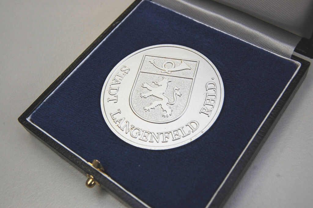 Ehrenmedaille der Stadt Langenfeld.